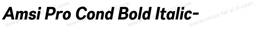 Amsi Pro Cond Bold Italic字体转换